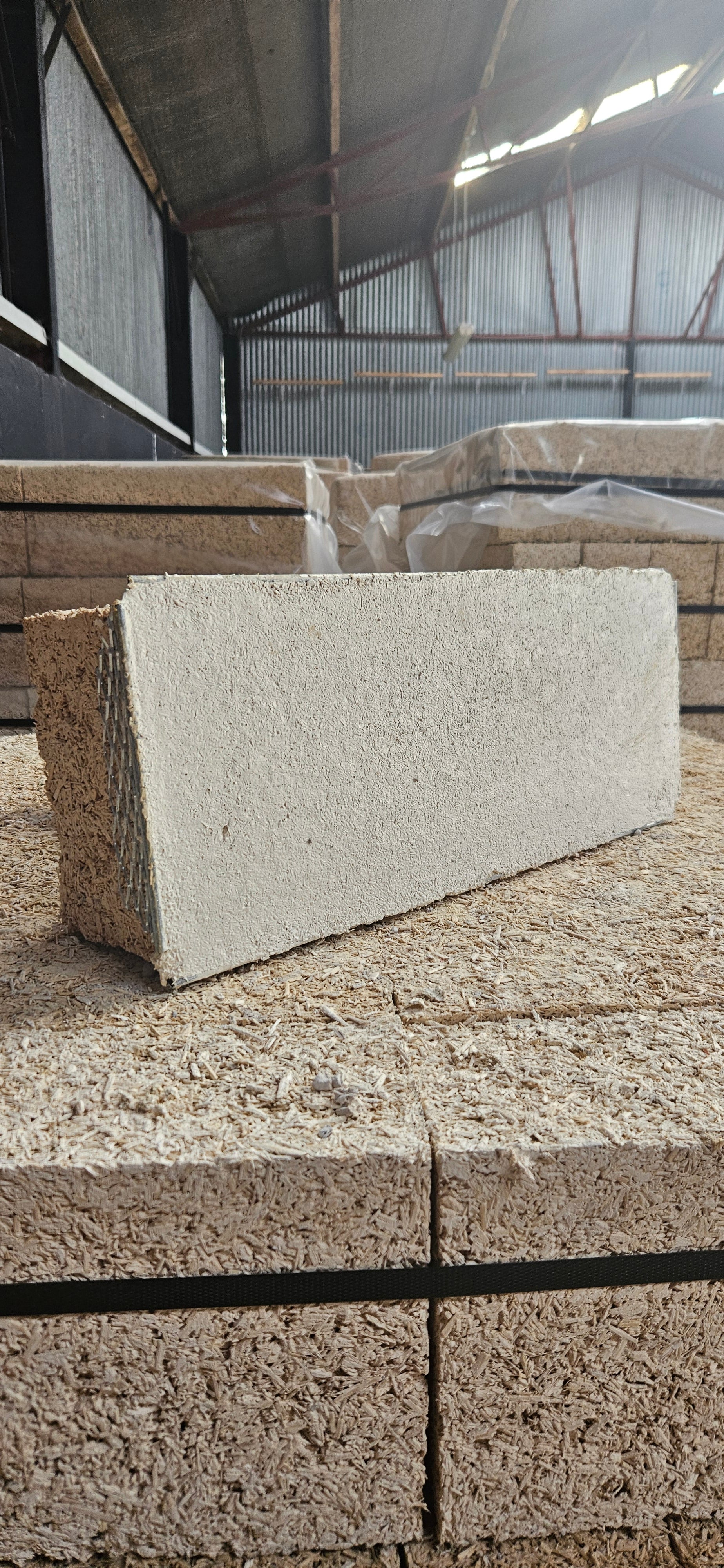 Insulating Plaster on Hemp Block Product  Demo